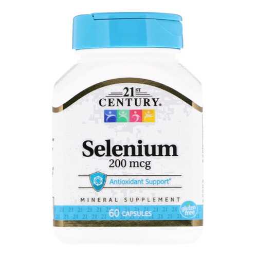 Селен 21st Century Selenium 200 mcg 60 капсул в Спортмастер