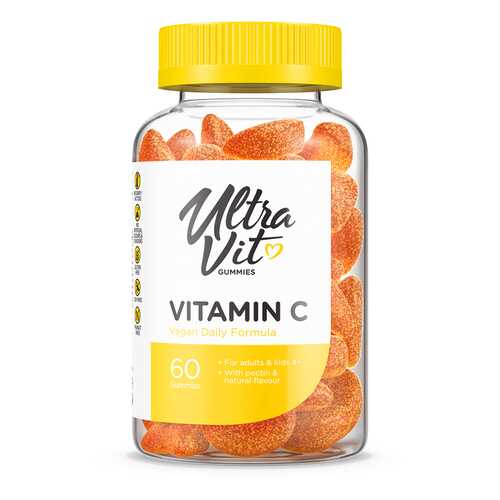 UltraVit Vitamin C Gummies, 60 таб, вкус: апельсин в Спортмастер