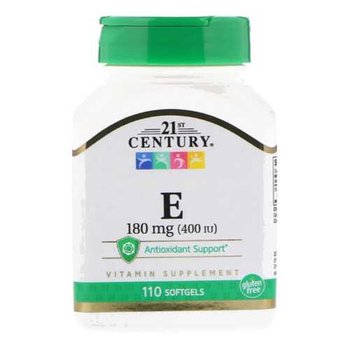 Витамин E 21st Century Vitamin E 400 110 капсул в Спортмастер
