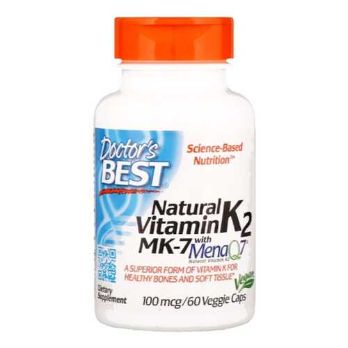 Витамин K2 Doctor's Best Vitamin K-2 MK-7 60 капсул в Спортмастер