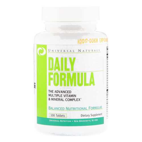 Витаминно-минеральный комплекс Universal Nutrition Daily Formula 100 таблеток в Спортмастер