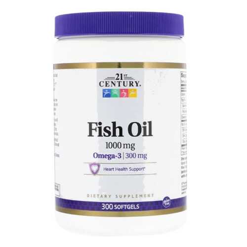 21st Century Omega 3 Fish Oil 1000 mg 300 капсул в Спортмастер