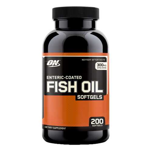 Omega-3 Optimum Nutrition Fish Oil Softgels 200 капс. в Спортмастер