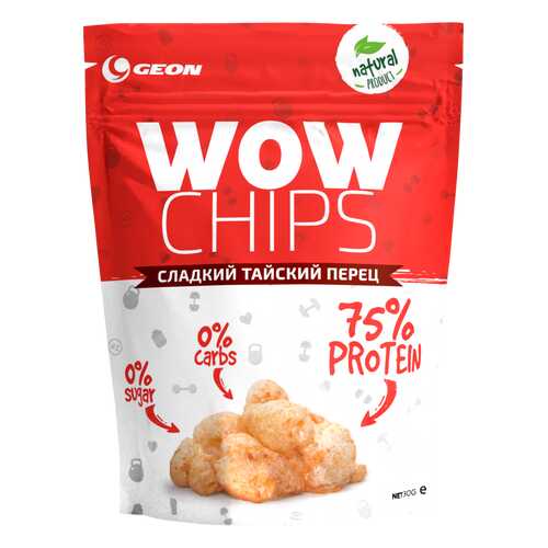 Чипсы Geon Wow Chips 30 г сладкий тайский перец в Спортмастер
