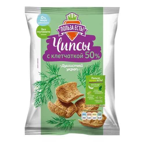 Польза Есть! Чипсы с клетчаткой, 90г (Болгарский перец и чеснок) в Спортмастер
