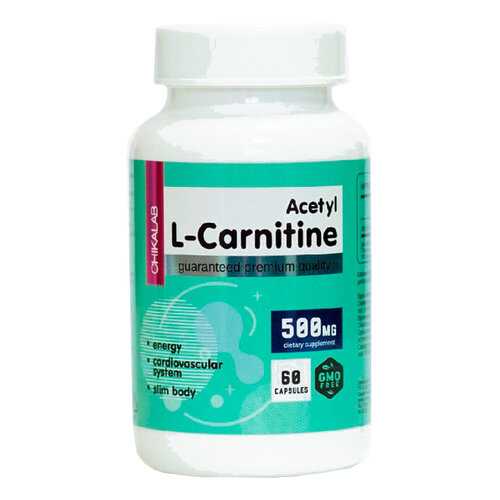 Ацетил Л-карнитин BOMBBAR Chikalab Acetyl L-Carnitine 500 мг (60 капсул) в Спортмастер