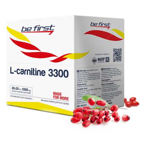 Be First L-Carnitine 3300, 20 ампул по 25 мл, Barberry в Спортмастер