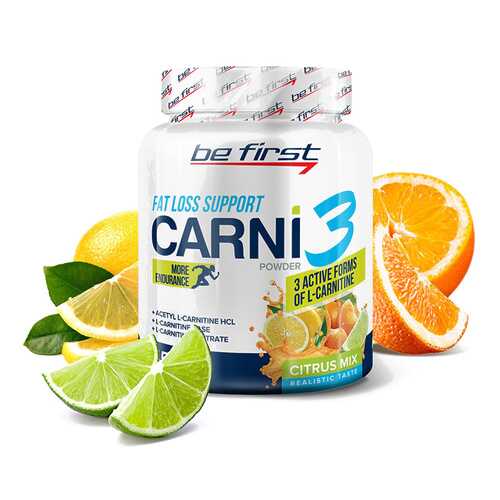 Карнитин Be First Carni 3 Powder Цитрусовый микс 150г в Спортмастер