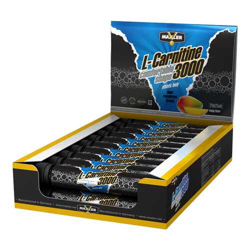 Maxler L-Carnitine 3000, 1 ампула 25 мл, Mango в Спортмастер