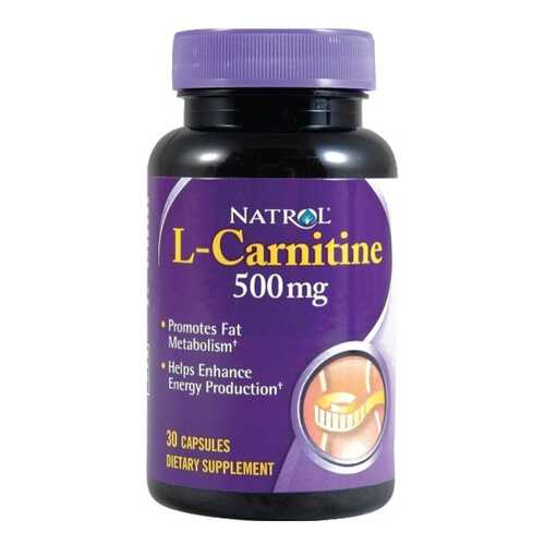 Natrol L-Carnitine 500, 30 капсул в Спортмастер