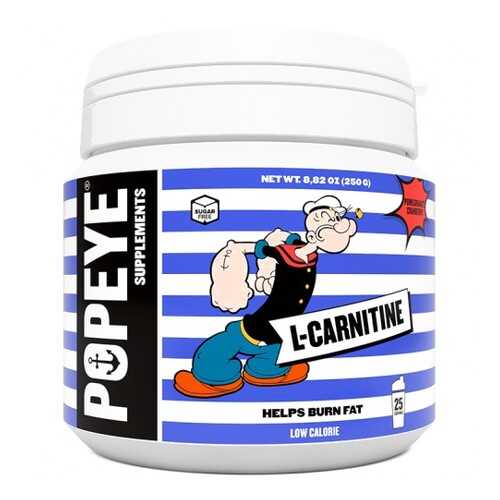 Popeye Supplements L-карнитин тартрат 250 г, цитрусовый микс в Спортмастер