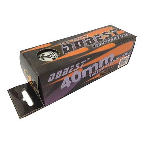 Мяч для настольного тенниса DoBest BA-01 3* 3 шт., белый в Спортмастер