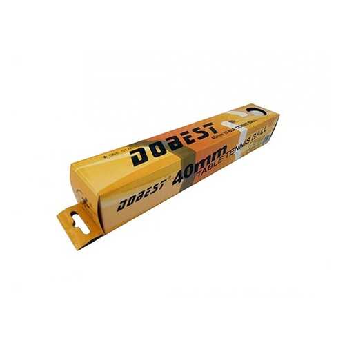 Мяч для настольного тенниса DoBest BA-02 1* 6 шт., белый в Спортмастер