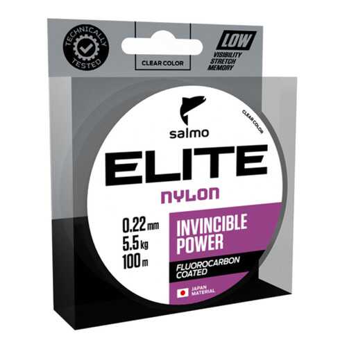 Леска монофильная Elite Fluoro Coated, 0,35 мм, 100 м, 10,1 кг в Спортмастер