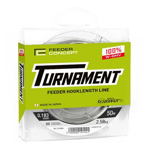 Леска монофильная Feeder Concept Turnament 0,18 мм, 50 м, 2,58 кг в Спортмастер