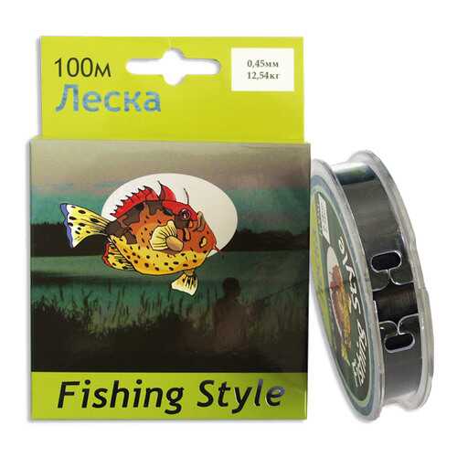 Леска монофильная Fishing Style RL2911 0,45 мм, 100 м, 12,54 кг в Спортмастер