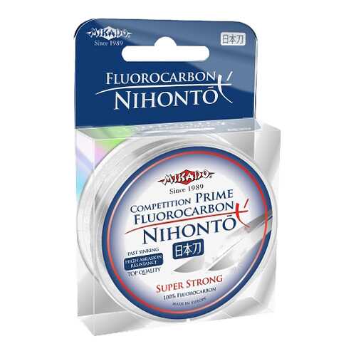 Леска монофильная Mikado Nihonto Fluorocarbon Prime 0,45 мм, 30 м, 12,22 кг в Спортмастер