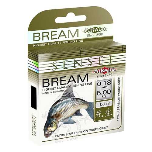 Леска монофильная Mikado Sensei Bream 0,26 мм, 150 м, 8,75 кг в Спортмастер
