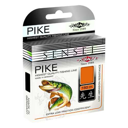 Леска монофильная Mikado Sensei Pike 0,2 мм, 150 м, 5,95 кг в Спортмастер