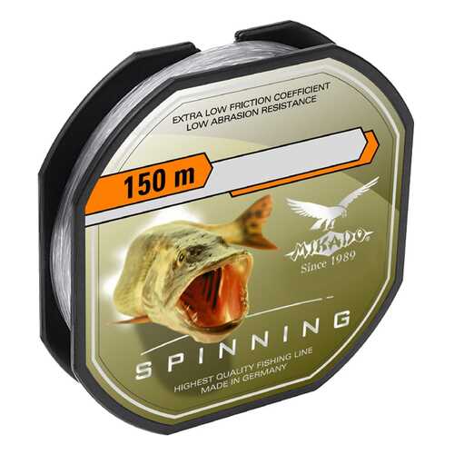 Леска монофильная Mikado Spinning 0,18 мм, 150 м, 4,75 кг в Спортмастер