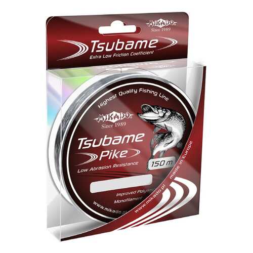 Леска монофильная Mikado Tsubame Pike 0,22 мм, 150 м, 6,6 кг в Спортмастер