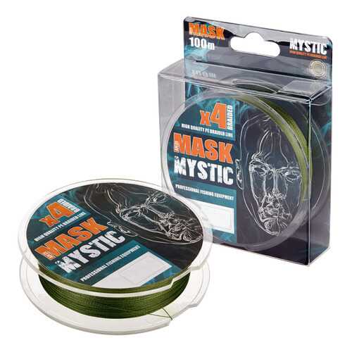 Леска плетёная AKKOI Mask Mystic X4-100 (deep green) d0,18mm (MM4DG/100-0,18) в Спортмастер