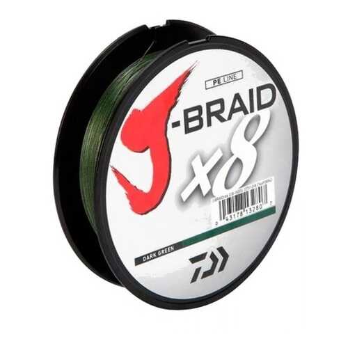 Леска плетеная Daiwa J-Braid X8 300м 0,13мм зеленая в Спортмастер