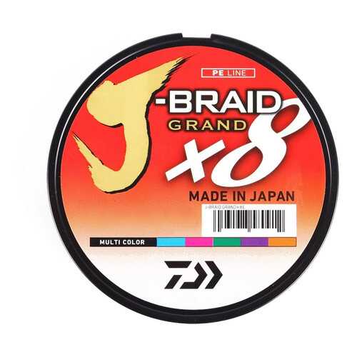 Леска плетеная J-BRAID GRAND X8 MULTICOLOR 150m в Спортмастер