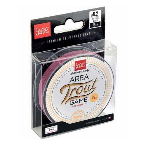 Леска плетеная Lucky John Area Trout Game 0,11 мм, 75 м, 5,9 кг в Спортмастер
