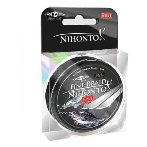 Леска плетеная Mikado Nihonto Fine 0,5 мм, 150 м, 41,8 кг black в Спортмастер