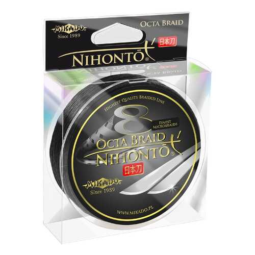 Леска плетеная Mikado Nihonto Octa 0,1 мм, 150 м, 7,75 кг black в Спортмастер