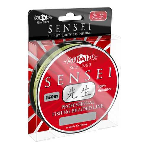 Леска плетеная Mikado Sensei 0,12 мм, 150 м, 8,7 кг green в Спортмастер