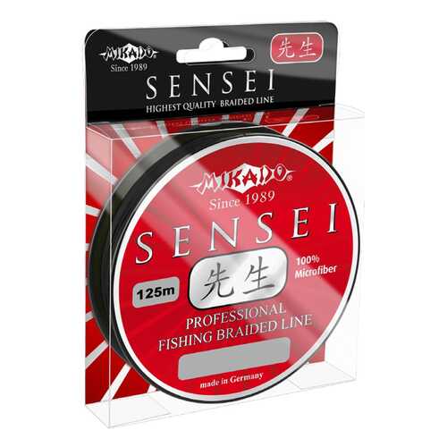 Леска плетеная Mikado Sensei 0,34 мм, 125 м, 32,3 кг black в Спортмастер