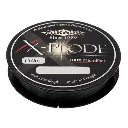 Леска плетеная Mikado X-Plode 0,18 мм, 150 м, 18,35 кг black в Спортмастер