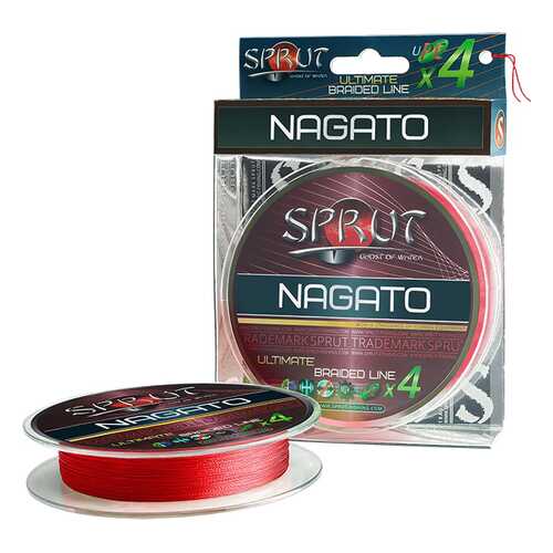 Леска плетеная Sprut Nagato Hard Ultimate x4 Hot Red 140 м, 0,12 мм, 9,1 кг в Спортмастер