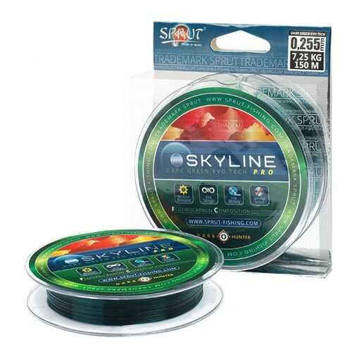 Леска SKYLINE Fluorocarbon Composition Evo Tech PRO Dark Green 150 м в Спортмастер