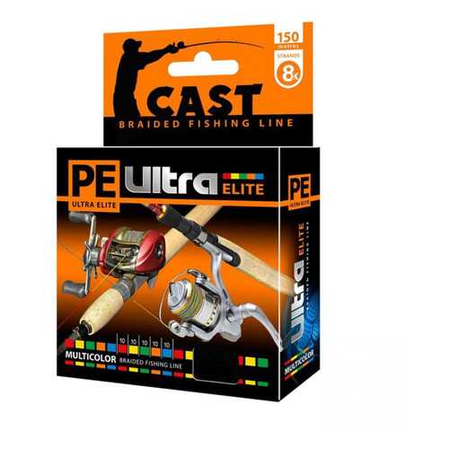 Плетеный шнур PE ULTRA ELITE CAST MULTICOLOR 150 м в Спортмастер