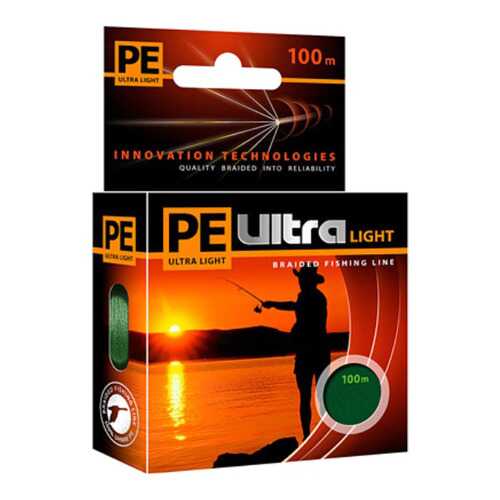 Плетеный шнур PE ULTRA LIGHT Dark Green 100 m в Спортмастер