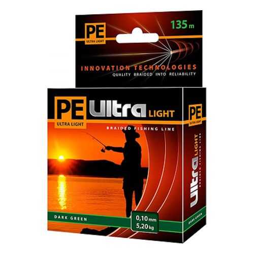 Плетеный шнур PE ULTRA LIGHT Dark Green 135 m в Спортмастер