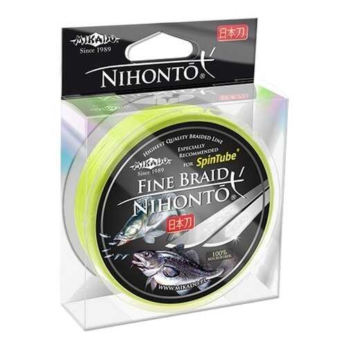Шнур плетёный Mikado Nihonto Fine Braid Fluo 0,20 мм/150 м в Спортмастер
