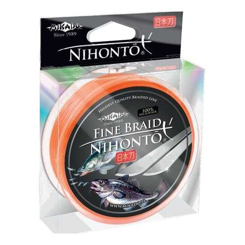Шнур плетёный Mikado Nihonto Fine Braid Orange, 0,5 в Спортмастер