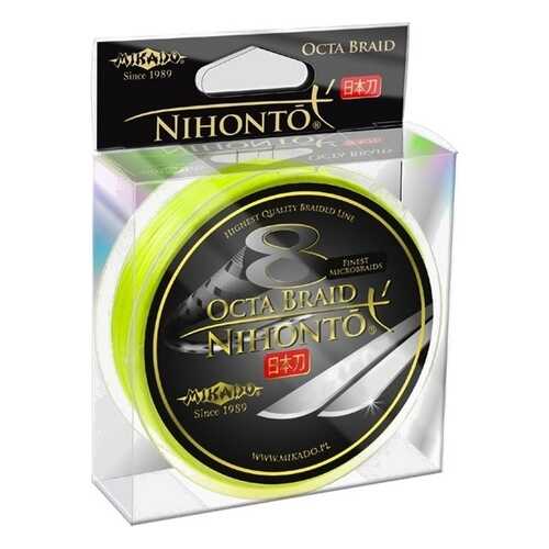 Шнур плетеный Mikado Nihonto Octa 0,12 мм, 150 м, 8,9 кг fluo в Спортмастер