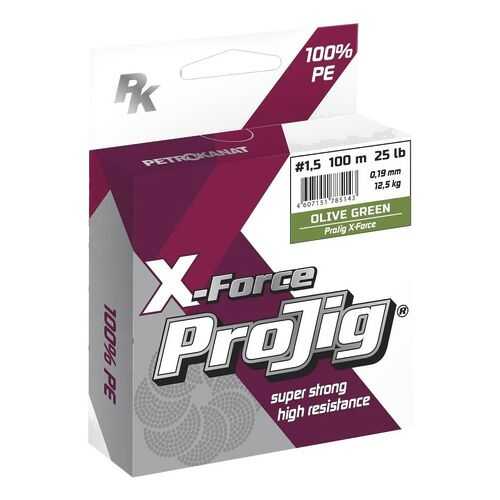 Шнур ProJig X-Force 100 м хаки в Спортмастер