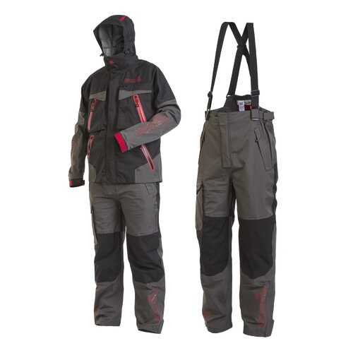Костюм для рыбалки Norfin Pro Dry 2 Lucky John, серый/красный, S INT, 168-174 см в Спортмастер