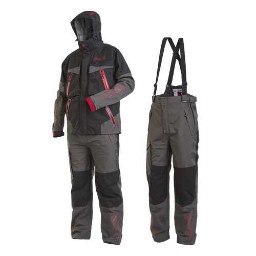 Костюм для рыбалки Norfin Pro Dry 2, серый/красный, 3XL INT, 186-192 см в Спортмастер