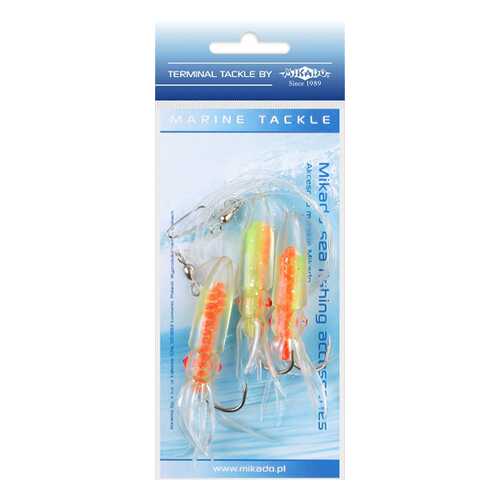 Поводоки для морской ловли Mikado Squid Rig LS-C173 7,5 см, крючки №4/0 в Спортмастер
