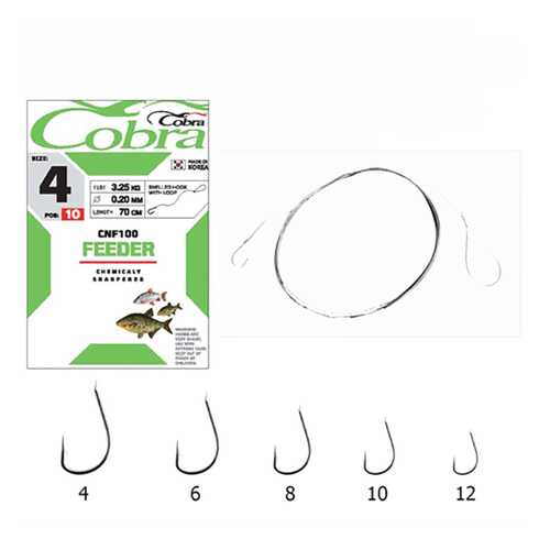 Рыболовные крючки Cobra Feeder №13, 10 шт. в Спортмастер