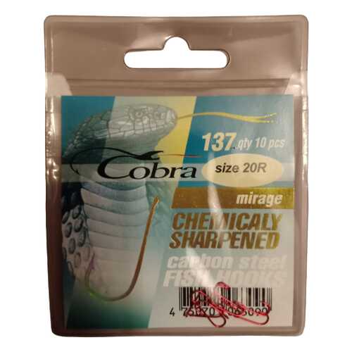 Рыболовные крючки Cobra Mirage №20R, 10 шт. в Спортмастер