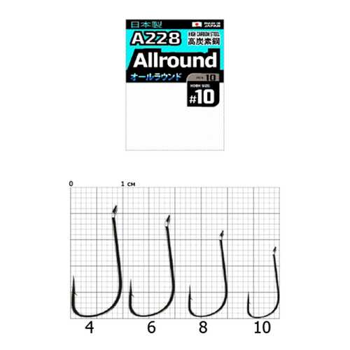 Рыболовные крючки Cobra Pro Aiiround A228 №4, 6 шт. в Спортмастер
