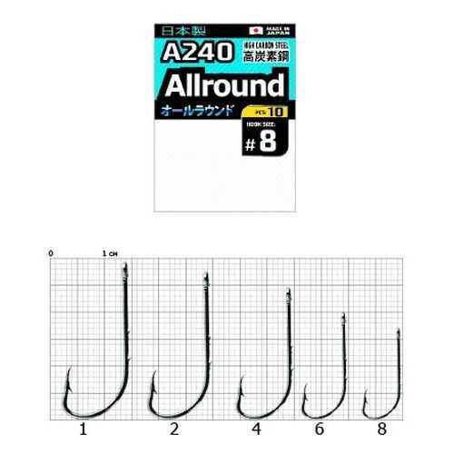 Рыболовные крючки Cobra Pro Aiiround A240 №1, 9 шт. в Спортмастер